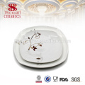 Guangzhou decal china ceramic 72 pcs dinner set with flower